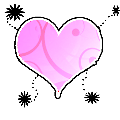 Gif animé coeur rose